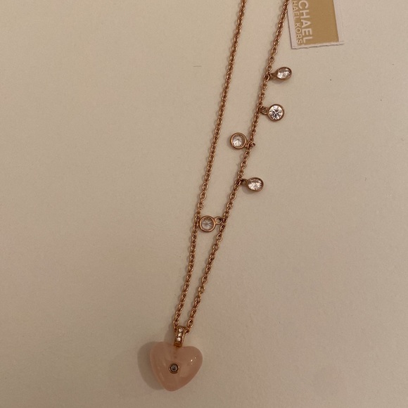 Michael Kors pink heart pendant necklace - Picture 3 of 5